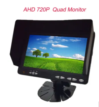 7 Quad Split Car Rear View Backup Ahd LCD Monitor